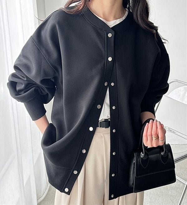 GeeRA（ジーラ）の「前後２ＷＡＹ裏起毛スウェットカーデ（その他カーディガン）」｜詳細画像