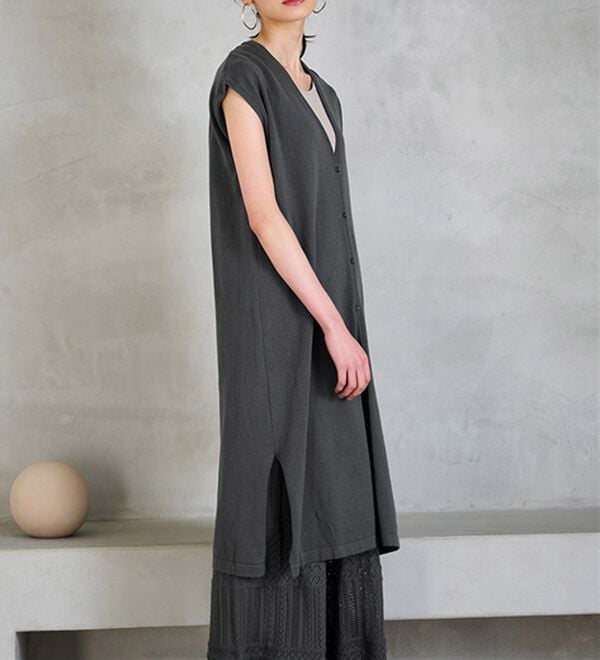 RANAN（ラナン）の「夏でも涼しい！綿１００％ニットセットアップ（セットアップ）」｜詳細画像