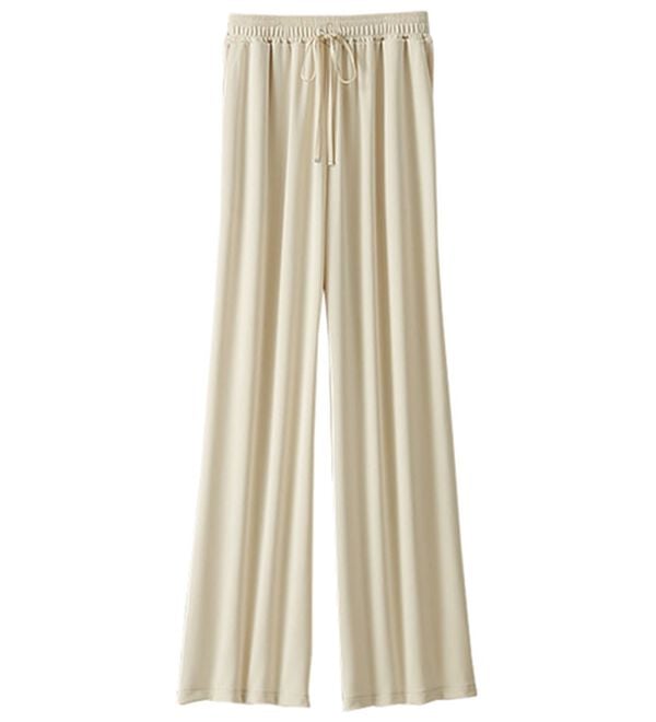 BELLUNA（ベルーナ）の「シャリさら！快適ドロストワイドパンツ（ワイドパンツ・ガウチョ）」｜詳細画像