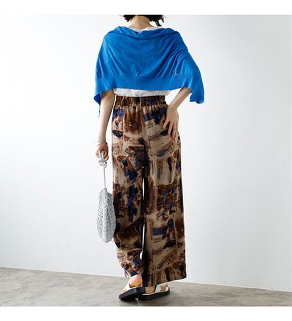 GeeRA（ジーラ）の「プリントリラックスワイドパンツ（フルレングスパンツ）」｜詳細画像