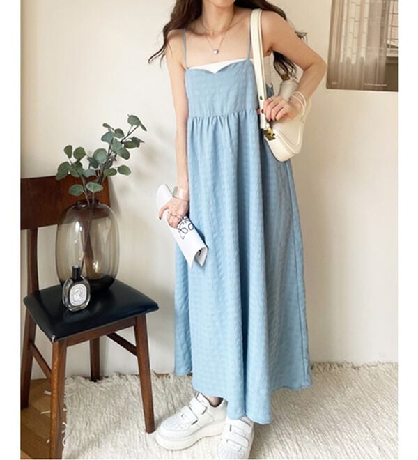 GeeRA（ジーラ）の「ぽこぽこエンボス素材キャミワンピース（その他ワンピース）」｜詳細画像