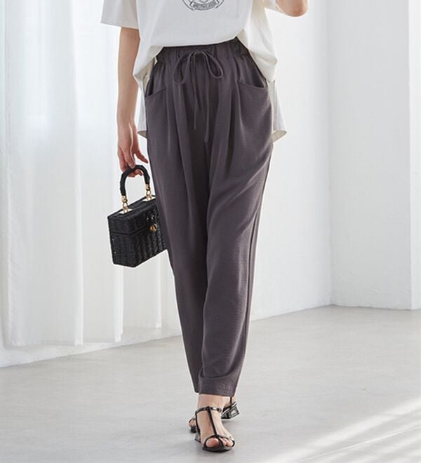 RANAN（ラナン）の「リラックスタックテーパードパンツ（フルレングスパンツ）」｜詳細画像