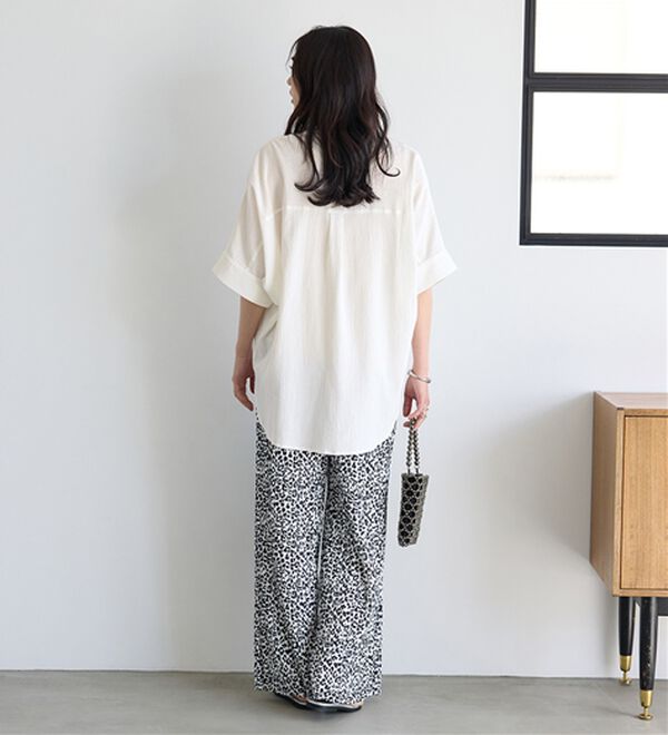 BELLUNA（ベルーナ）の「綿１００％楊柳素材ドルマンチュニック（チュニック）」｜詳細画像