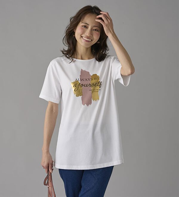 BELLUNA（ベルーナ）の「一枚で着映えるデコラＴ（Tシャツ）」｜詳細画像
