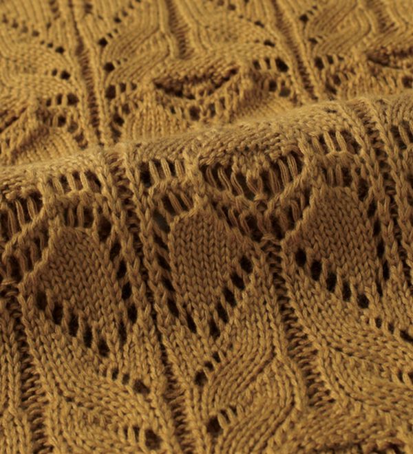 BELLUNA（ベルーナ）の「リボン柄透かし編ニットプルオーバー（ニット・セーター）」｜詳細画像