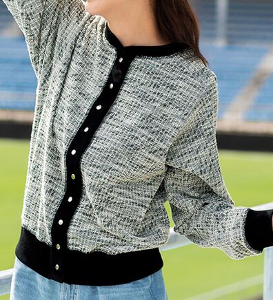 BELLUNA（ベルーナ）の「ツイード見えカーディガン（その他カーディガン）」