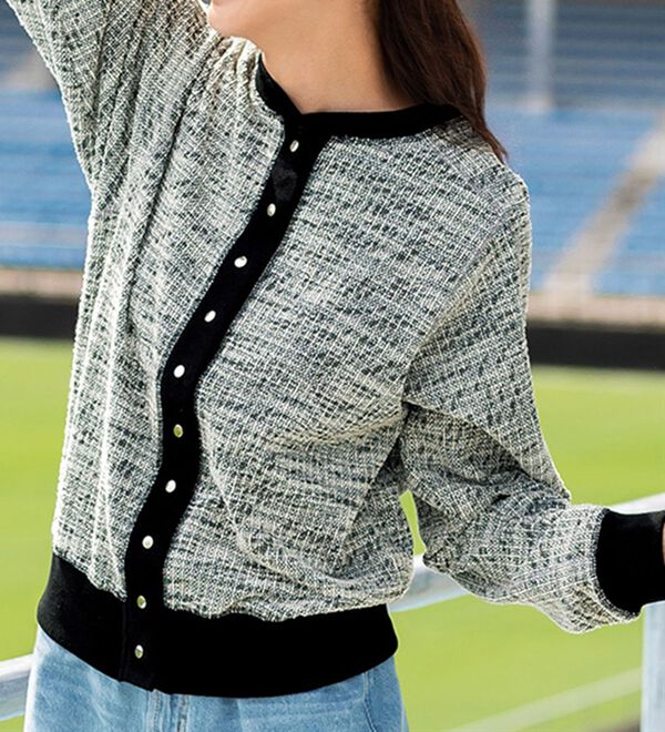 BELLUNA（ベルーナ）の「ツイード見えカーディガン（その他カーディガン）」｜詳細画像