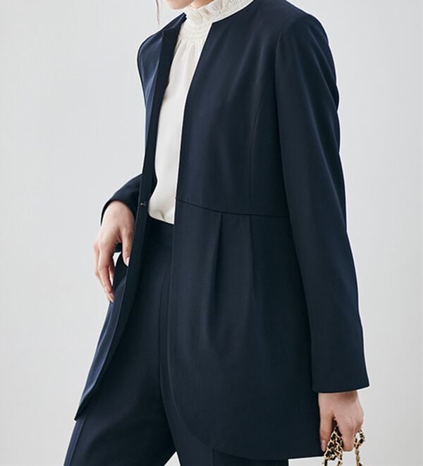 RANAN（ラナン）の「＜２点セット＞ラウンドヘムジャケットセットアップ（パンツスーツ）」｜詳細画像