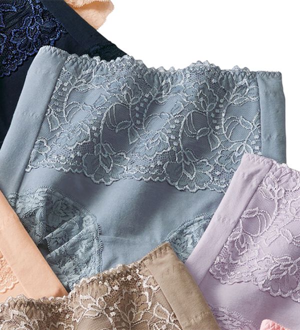 LAVIENNE（ラヴィエンヌ）の「骨盤シェイプの素敵ショーツ単品（ショーツ）」｜グレイッシュブルー