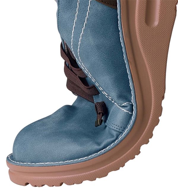 ルフラン（ルフラン）の「はっ水！アウトステッチお洒落甲ゴムシューズ（フラットシューズ）」｜詳細画像