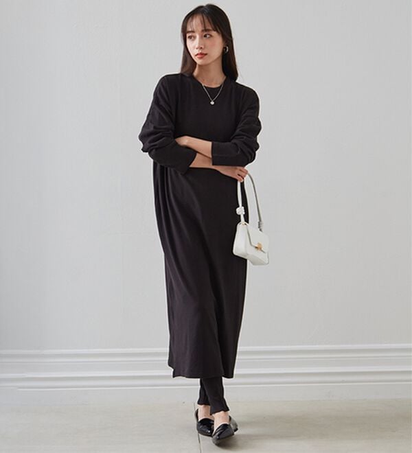 RANAN（ラナン）の「【レギンス付】＜ＢＣ＞綿１００％オーバーシルエットワンピース（その他ワンピース）」｜詳細画像