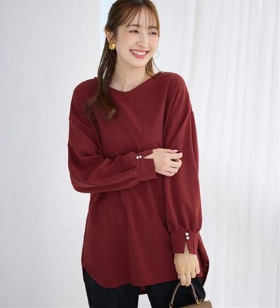 alotta（アロッタ）の「【接触冷感】高見え叶う！裾ラウンドＴシャツチュニック（チュニック）」
