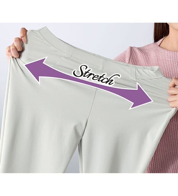 BELLUNA（ベルーナ）の「日本製ハイテンションストレートパンツ（フルレングスパンツ）」｜詳細画像