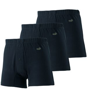 「【３枚組】＜クロコダイル＞綿１００％ニットトランクス（メンズトランクス）」｜ネイビー3枚組