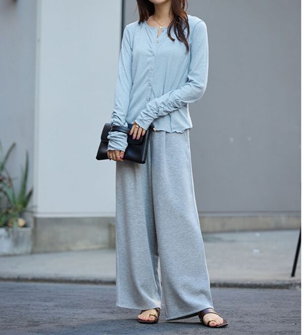 Viola e Viola（ヴィオラ エ ヴィオラ）の「針抜きシアードットボタンカーデ（その他カーディガン）」｜詳細画像