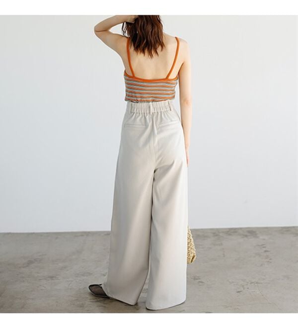 GeeRA（ジーラ）の「フロントポケットタックワイドパンツ（ワイドパンツ・ガウチョ）」｜詳細画像