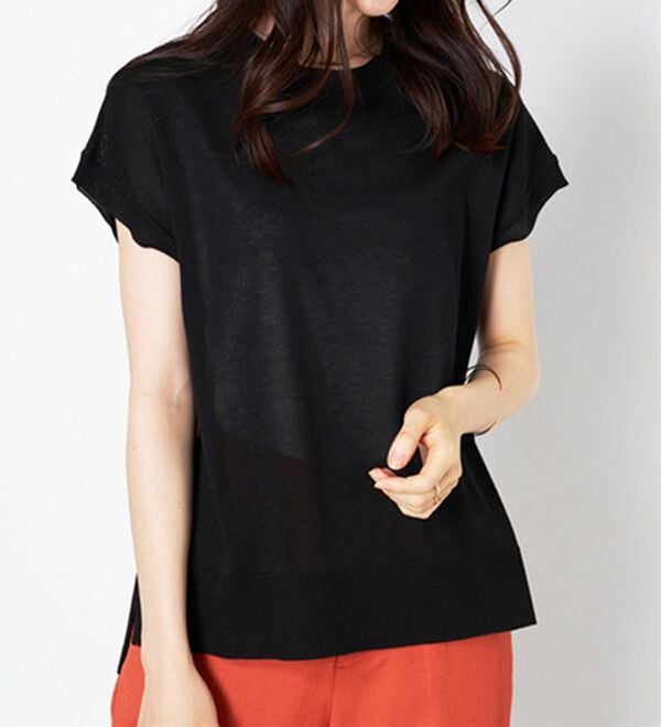 BELLUNA（ベルーナ）の「フラッシュヤーン素材サマーニット（ニット・セーター）」｜詳細画像