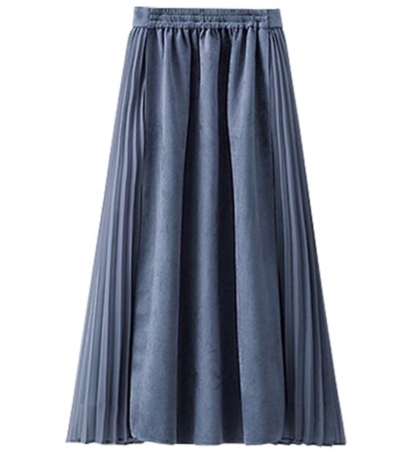 BELLUNA（ベルーナ）の「スエード調プリーツ切替スカート（ミニスカート）」｜詳細画像