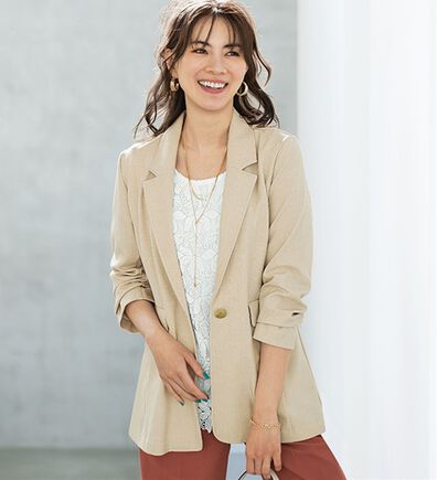 BELLUNA（ベルーナ）の「＜楽スタフィット＞テーラードジャケット（テーラードジャケット）」