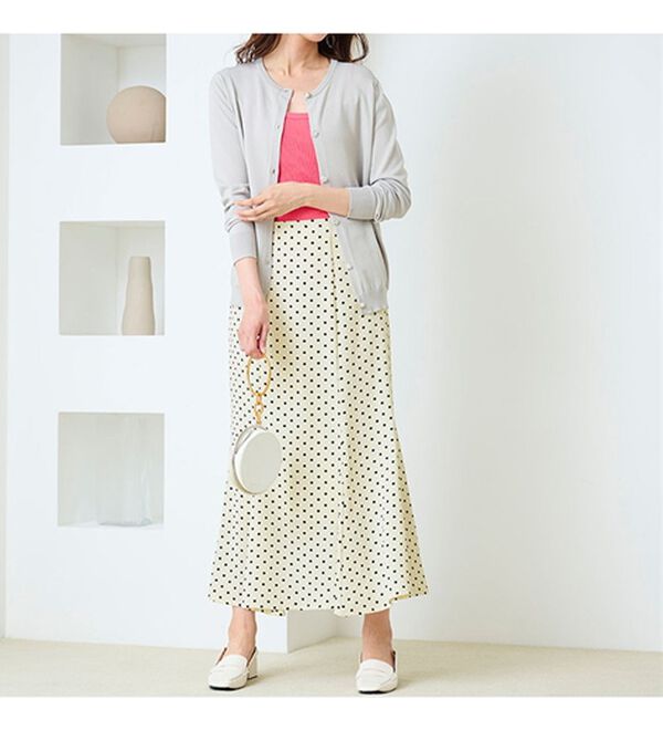 ドット柄マーメイドスカート - ベルーナ【公式】