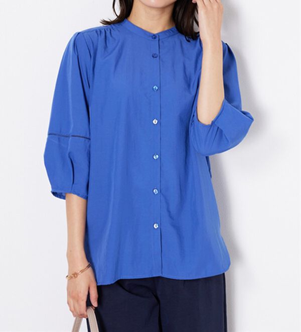 BELLUNA（ベルーナ）の「エアリービンテージ素材レース使いブラウス（ブラウス）」｜詳細画像