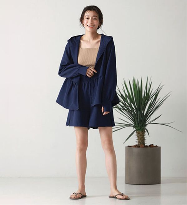 Pierrot（ピエロ）の「【速乾機能付】フレアショートパンツラッシュガード（その他パンツ）」｜詳細画像