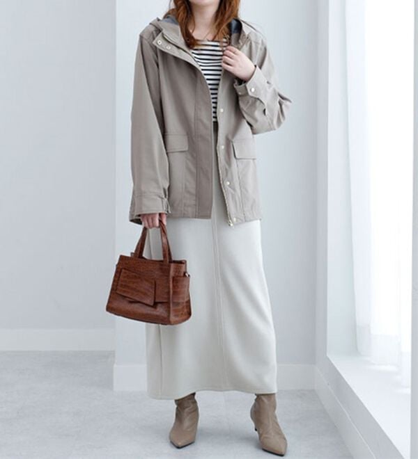 BELLUNA（ベルーナ）の「はっ水ボンディング素材マウンテンパーカー（ハーフコート）」｜詳細画像