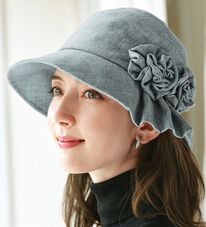 BELLUNA（ベルーナ）の「上品ドレープのコサージュ付クロッシェ（帽子）」