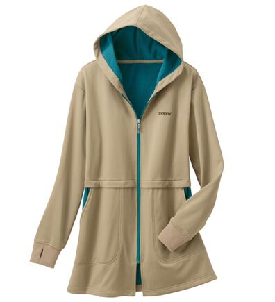 「風を通さない！あったかロングパーカー（パーカー）」