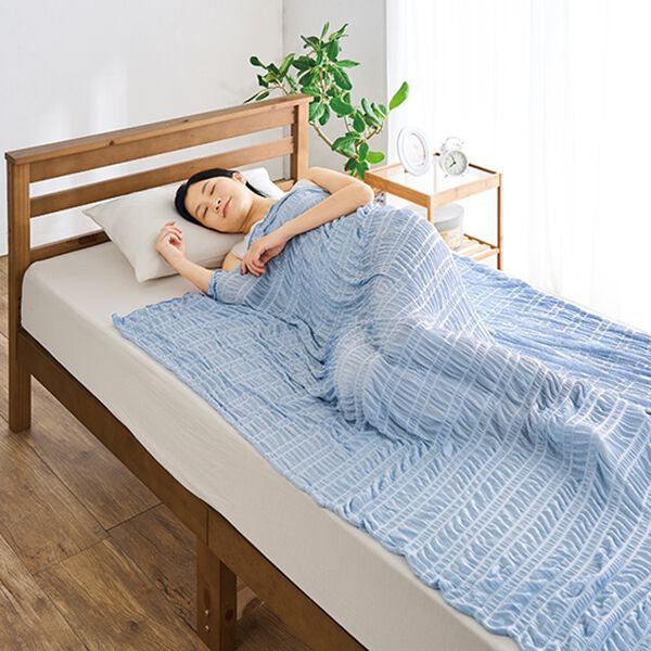 「強冷感くしゅくしゅケット（肌掛布団・タオルケット）」｜詳細画像