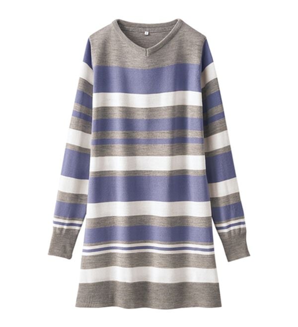 BELLUNA（ベルーナ）の「カシミヤタッチニットチュニック（チュニック）」｜詳細画像