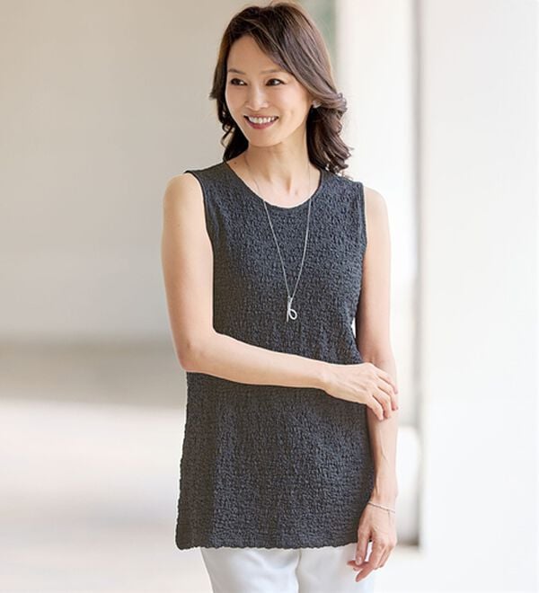 BELLUNA（ベルーナ）の「＜涼やかにきちんと！＞変化織配色ジャケットアンサンブル（その他ジャケット）」｜詳細画像