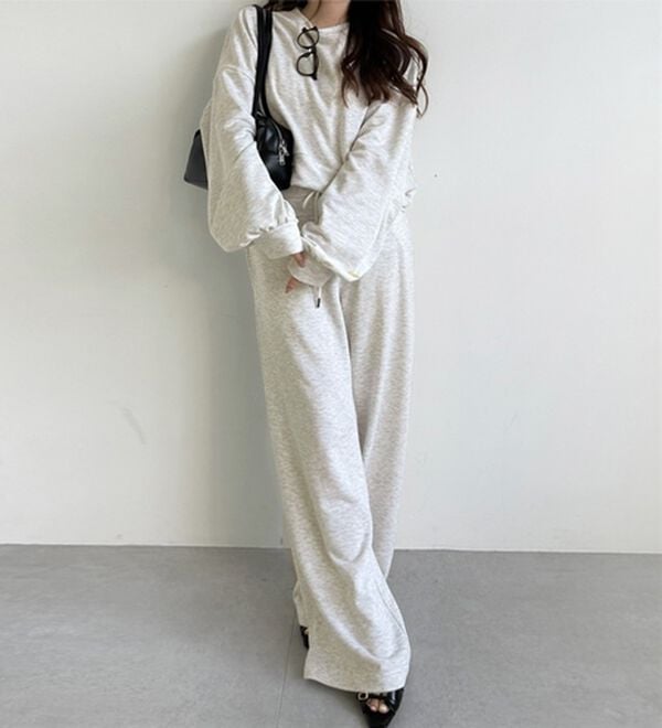 GeeRA（ジーラ）の「ダブルウエストワイドスウェットパンツ（その他パンツ）」｜詳細画像