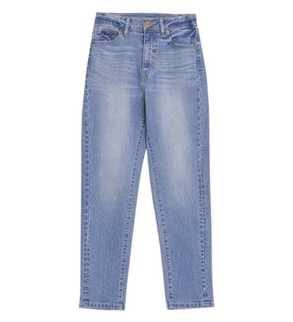 Pierrot（ピエロ）の「【Ｍ～３Ｌ】ストレッチスリムテーパードデニムパンツ（フルレングスパンツ）」｜詳細画像