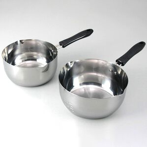 「日本製ゆきひら鍋２点セット（１６・１８ｃｍ）（鍋・フライパン）」｜詳細画像