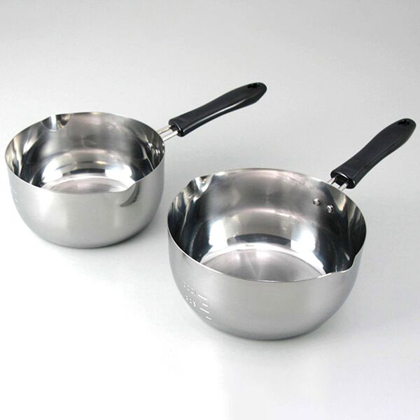 「日本製ゆきひら鍋２点セット（１６・１８ｃｍ）（鍋・フライパン）」｜詳細画像