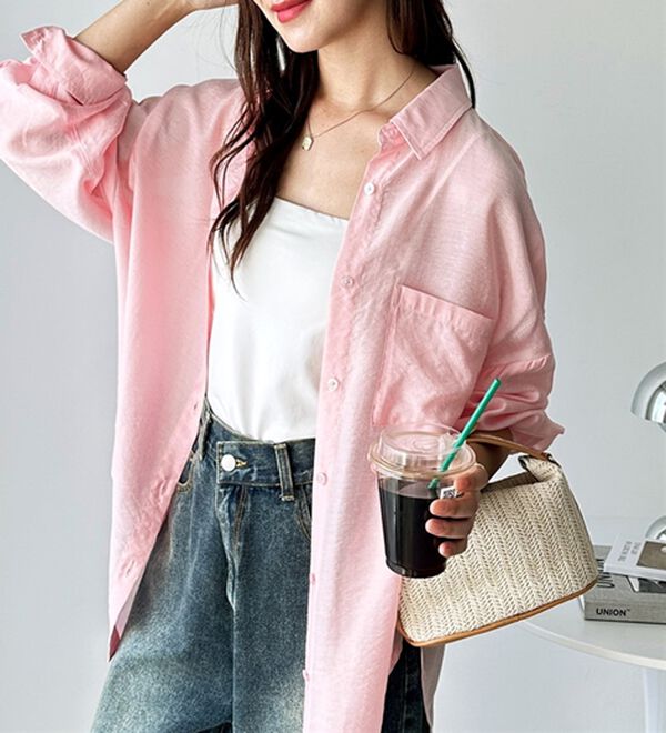 GeeRA（ジーラ）の「アソート柄オーバーサイズシャツ（シャツ）」｜詳細画像