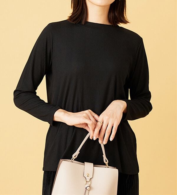 BELLUNA（ベルーナ）の「【2点セット】ラメシャギー素材ベストアンサンブル（アンサンブル）」｜詳細画像