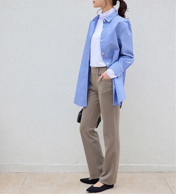 BELLUNA（ベルーナ）の「【裏起毛有無】ジャストフィットらくらくパンツ（フルレングスパンツ）」｜詳細画像