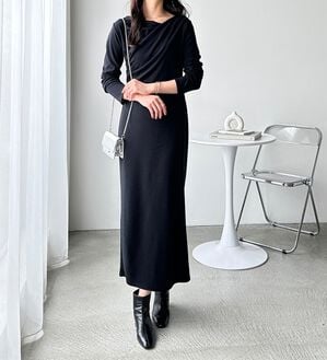 GeeRA（ジーラ）の「ドレープデザインワンピース（その他ワンピース）」｜詳細画像