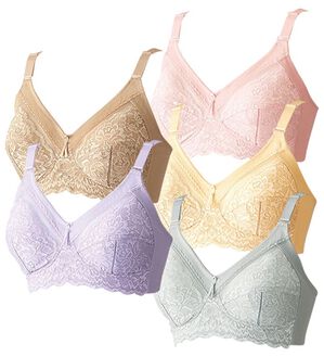 「【５色組】しっかりサポートフルカップブラ（ブラジャー）」｜5色組