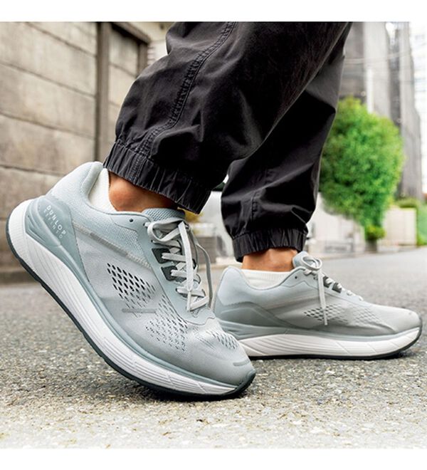 「＜ダンロップ・リファインド＞膝に優しい快適スニーカー（メンズスニーカー）」｜グレー