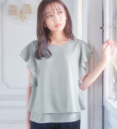 Apolina 刺繍入りアイボリー長袖ブラウス 7-9year Apolina 刺繍入り