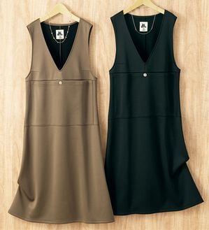 ルフラン（ルフラン）の「【２色組】「猫の毛が落ちやすい」ジャンパースカート（カットソーワンピース）」｜2色組