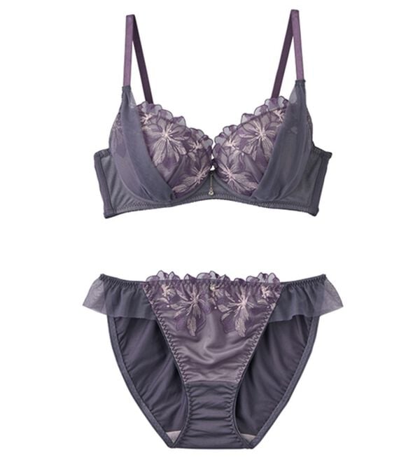 YU'NOW（ユナウ）の「ぷるるん谷間のノンワイヤーブラ＆ショーツ（ブラジャー＆ショーツセット）」｜詳細画像