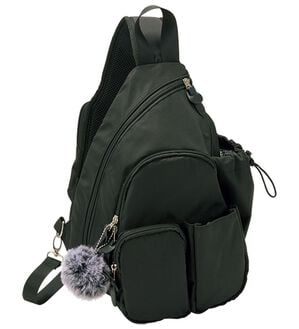 BELLUNA（ベルーナ）の「気がきく小回り優秀ボディバッグ（リュック）」｜黒無地