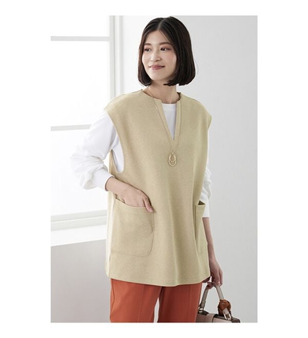 BELLUNA（ベルーナ）の「ポケット付ベストアンサンブル（アンサンブル）」｜詳細画像