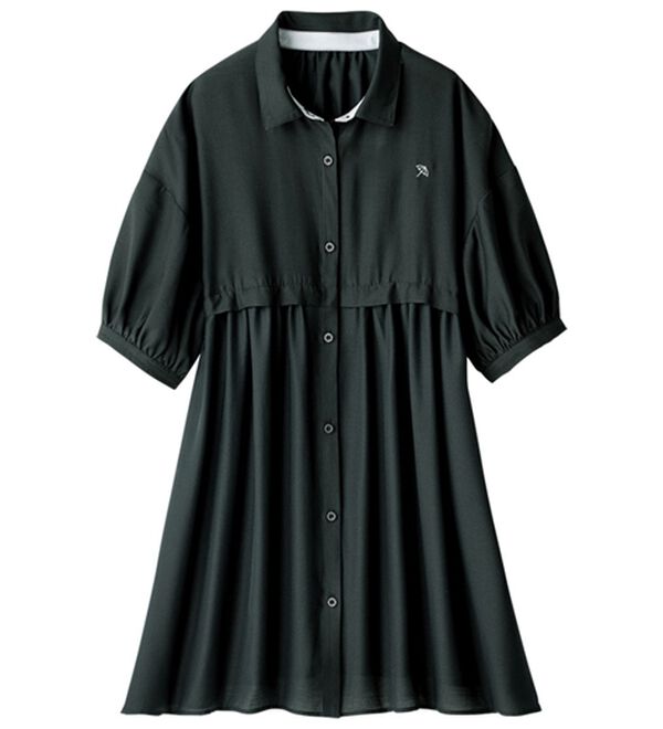 ルフラン（ルフラン）の「【ａ・Ａ・Ｐ】楊柳素材の涼やかブラウス（ブラウス）」｜黒