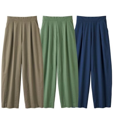 ルフラン（ルフラン）の「【３本組】裾すっきりゆったりワイドパンツ（ワイドパンツ・ガウチョ）」