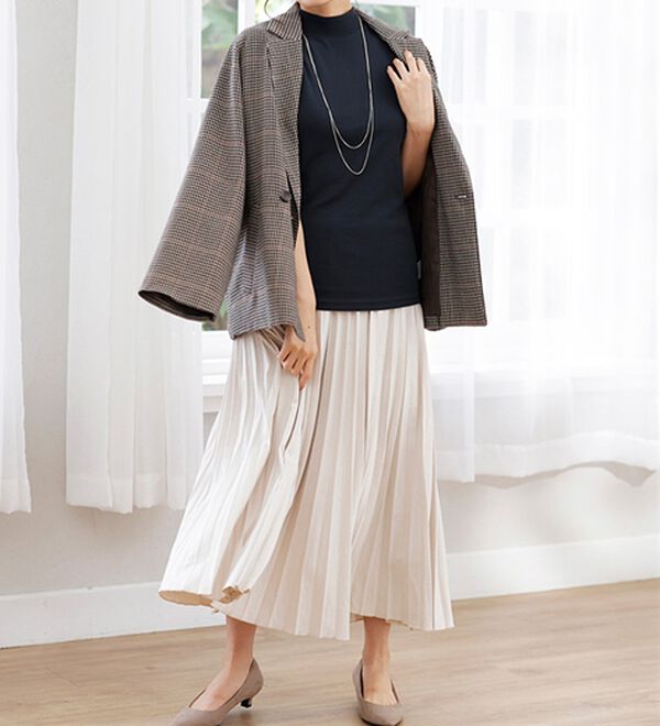 LAVIENNE（ラヴィエンヌ）の「【UVカット】綿１００％スリーブレスハイネックプルオーバー＜カラフルコットン＞（肌着・インナーウェア）」｜詳細画像